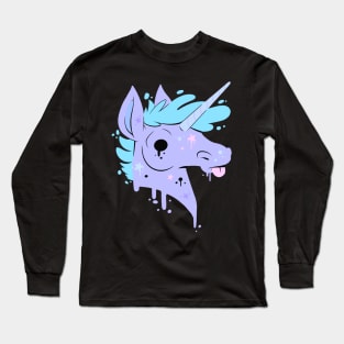 Starry Unicorn - Purple Long Sleeve T-Shirt